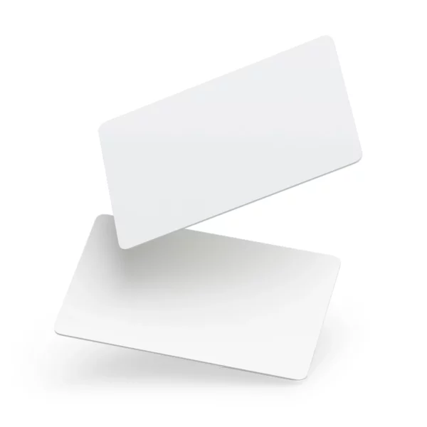 Carte RFID 125 kHz blanche en PVC face avant