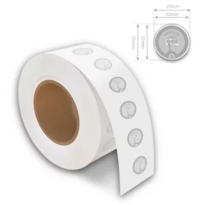 Rouleau d'étiquettes NFC autocollantes avec puce NTAG
