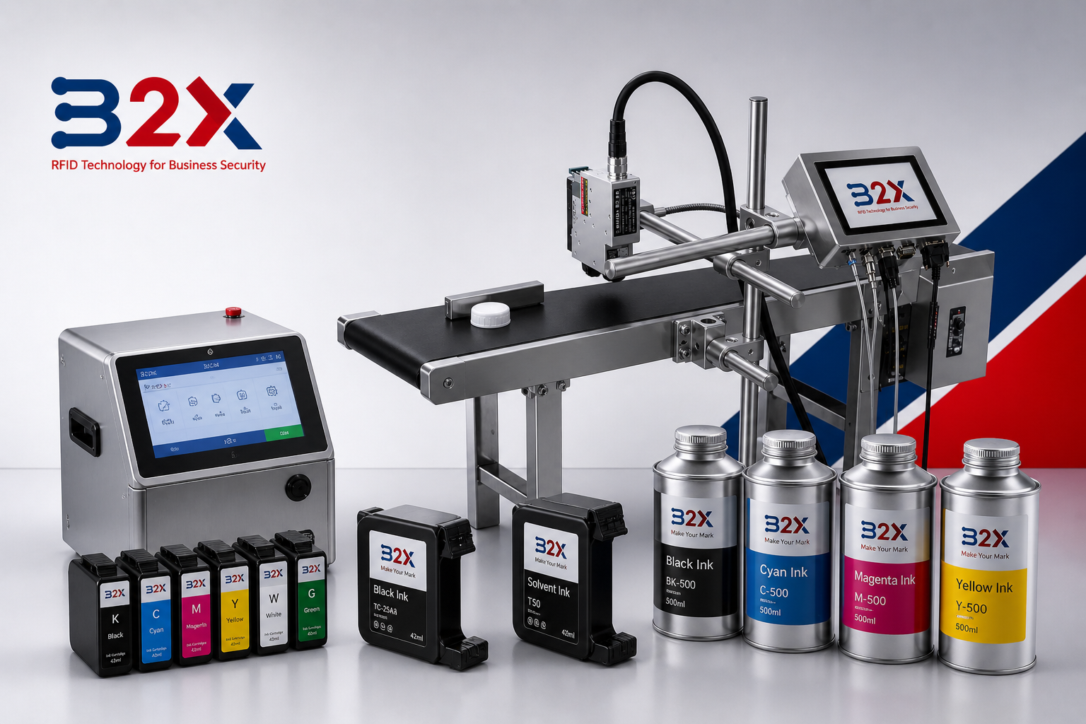 Imprimante Jet d'Encre Industrielle en Ligne