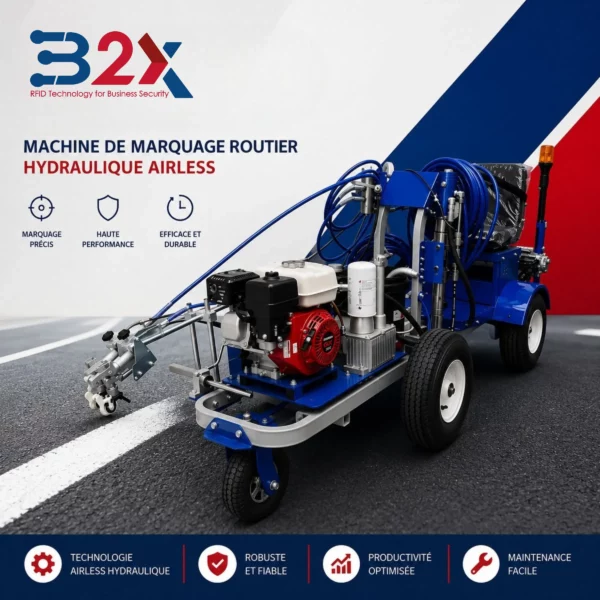 Machine de marquage routier airless hydraulique